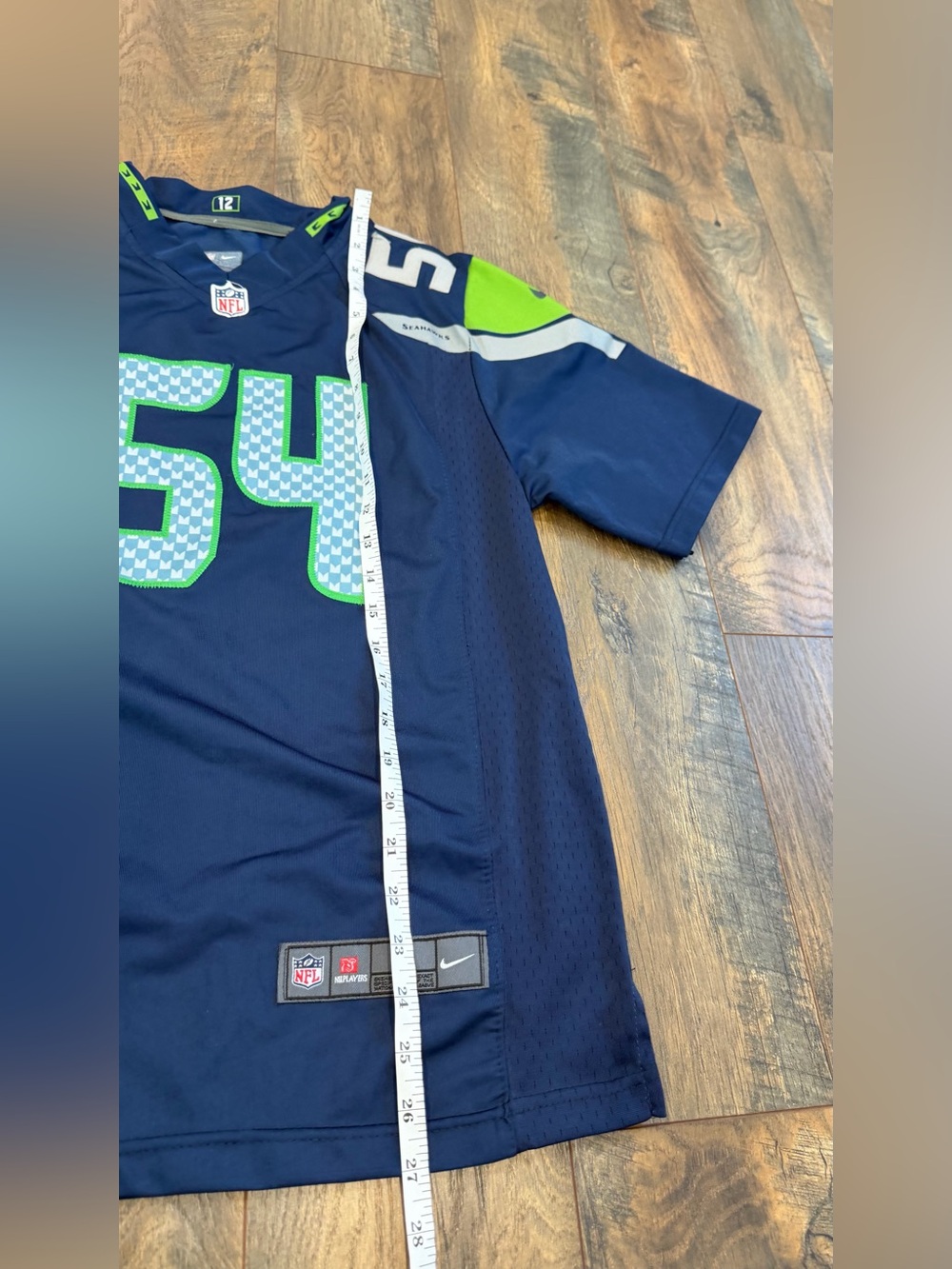 Nike Field Seattle Seahawks Bobby Wagner #54 NFL Jersey Navy Youth Large 14-16 - Picture 5 of 7